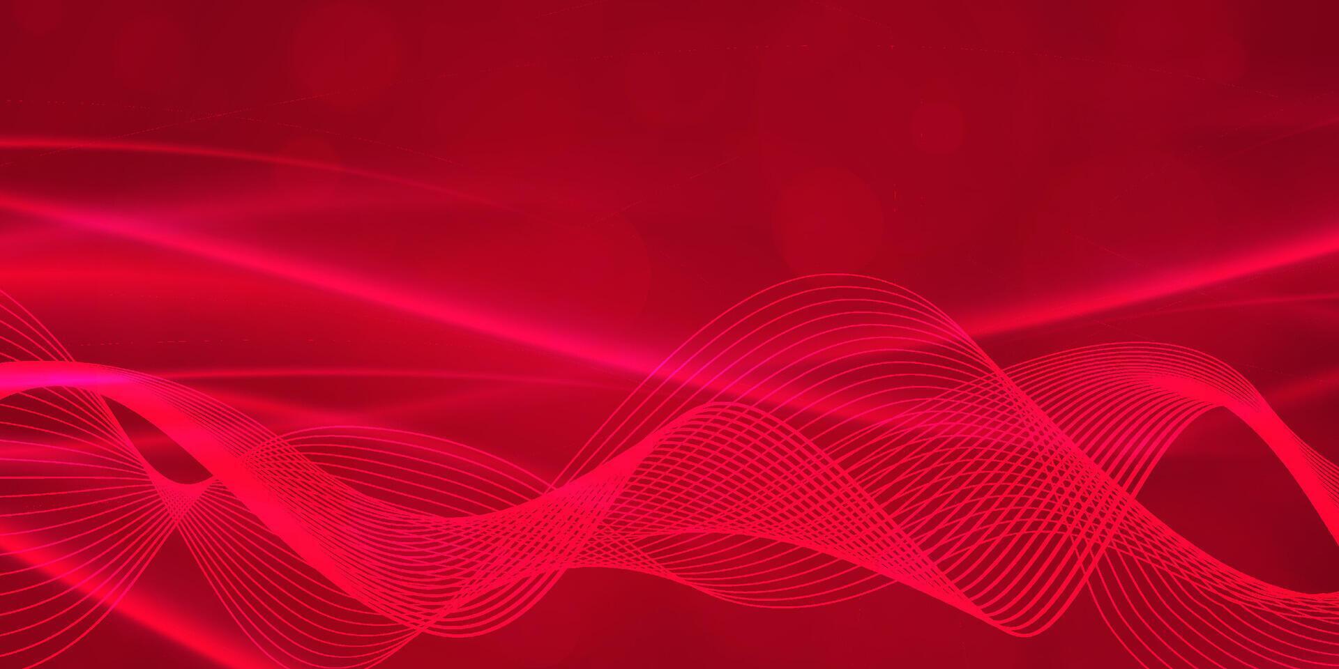 digitale tecnologia futuristico Internet Rete connessione rosso sfondo, astratto nube informatica informazione comunicazione, ai grande dati scienza, innovazione futuro tecnologia, linea punto illustrazione vettore 3d