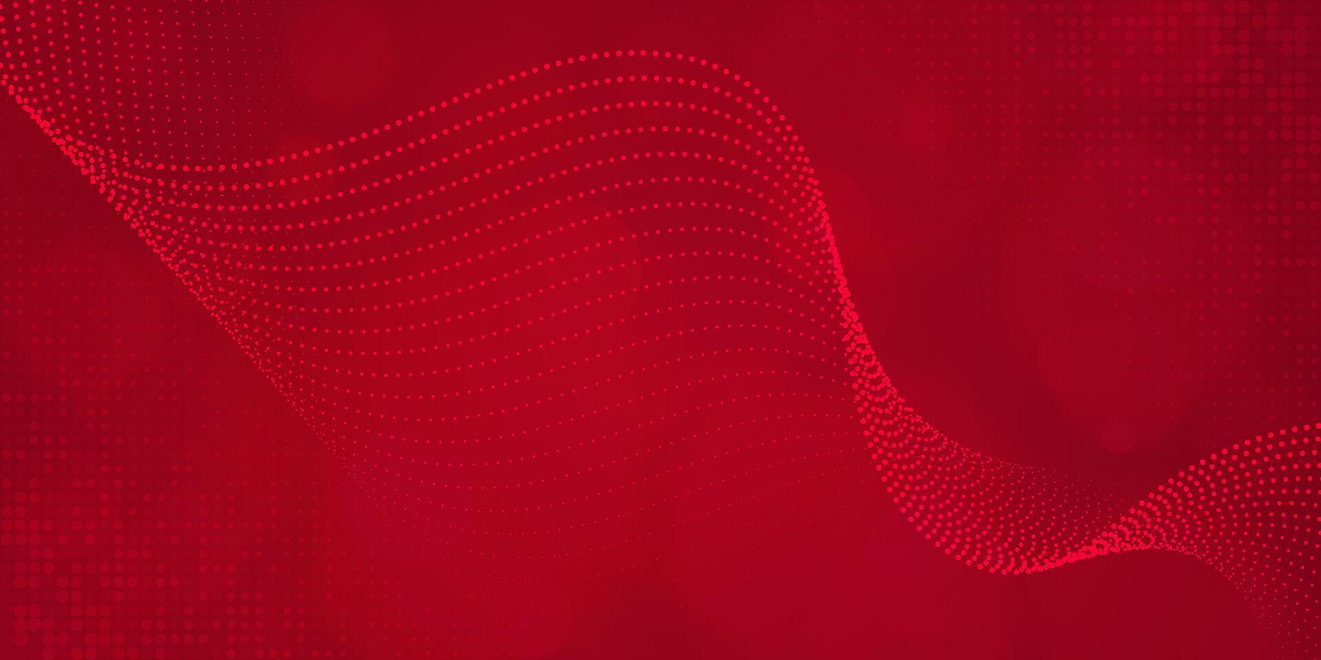 digitale tecnologia futuristico Internet Rete connessione rosso sfondo, astratto nube informatica informazione comunicazione, ai grande dati scienza, innovazione futuro tecnologia, linea punto illustrazione vettore 3d