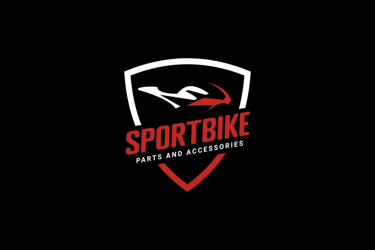 sportbike logo vettore icona illustrazione