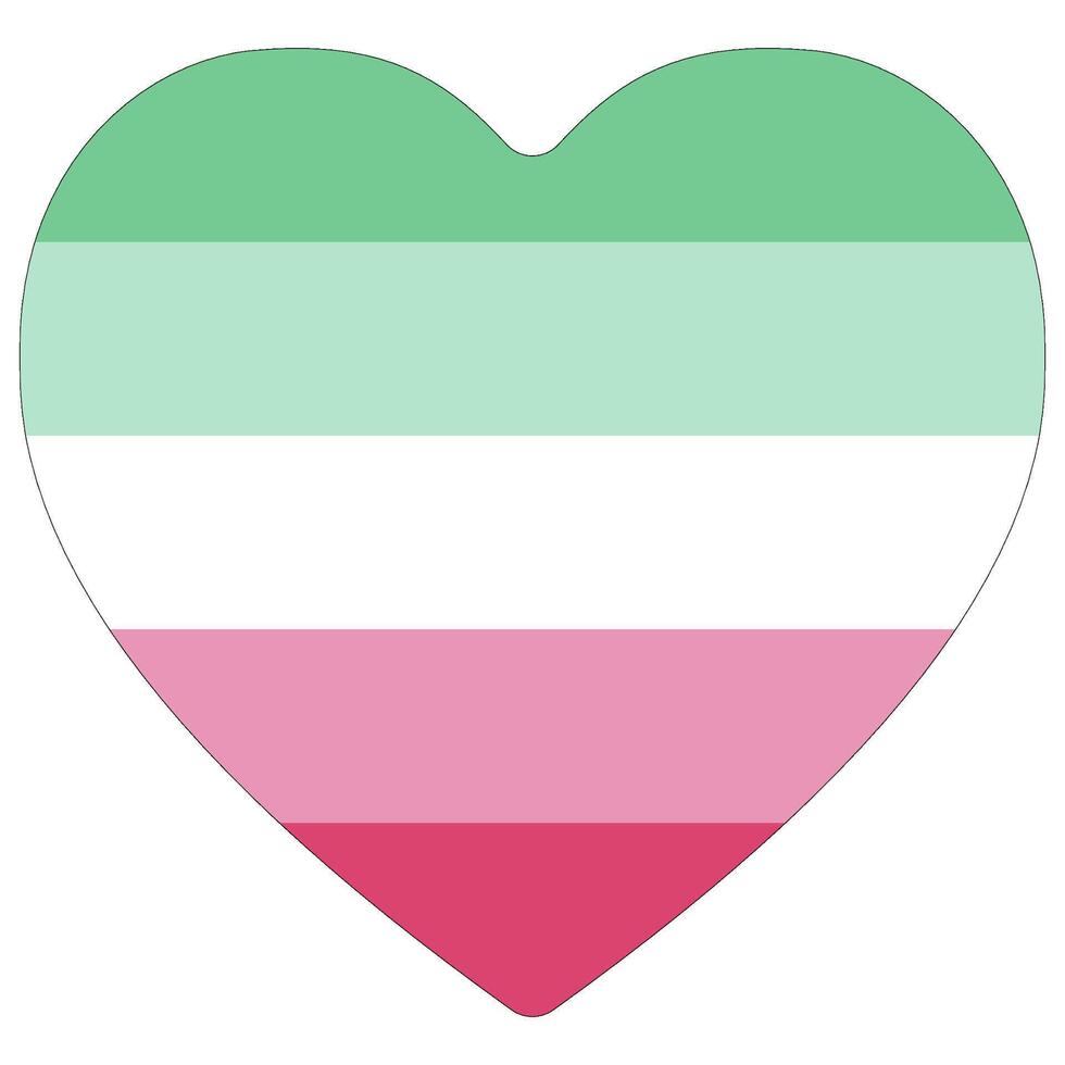 abrosessuale orgoglio bandiera nel forma. LGBTQ bandiera nel forma vettore