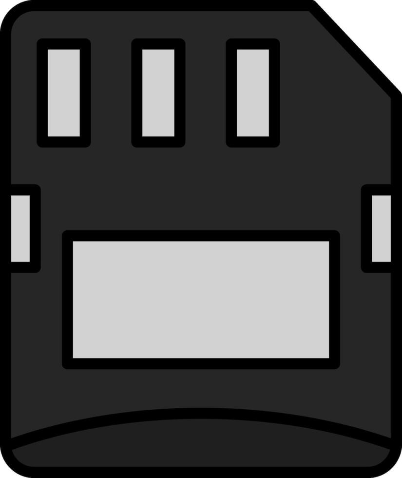 micro sd carta vettore icona