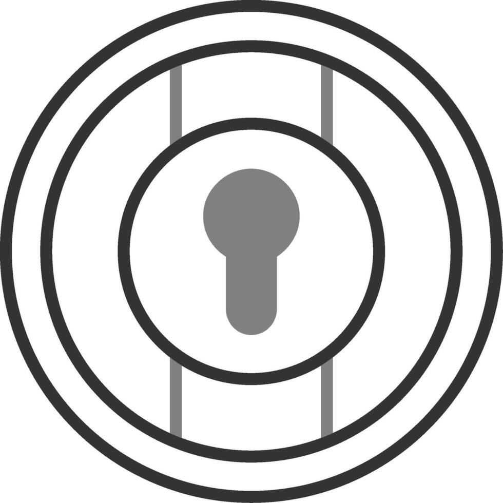 buco della serratura vettore icona