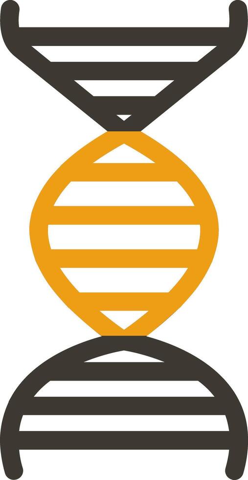 dna glifo Due colore icona vettore