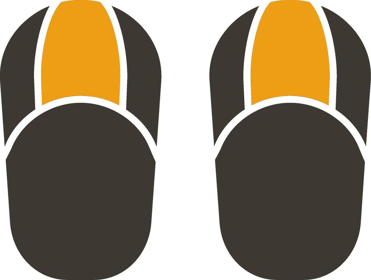 sandali glifo Due colore icona vettore