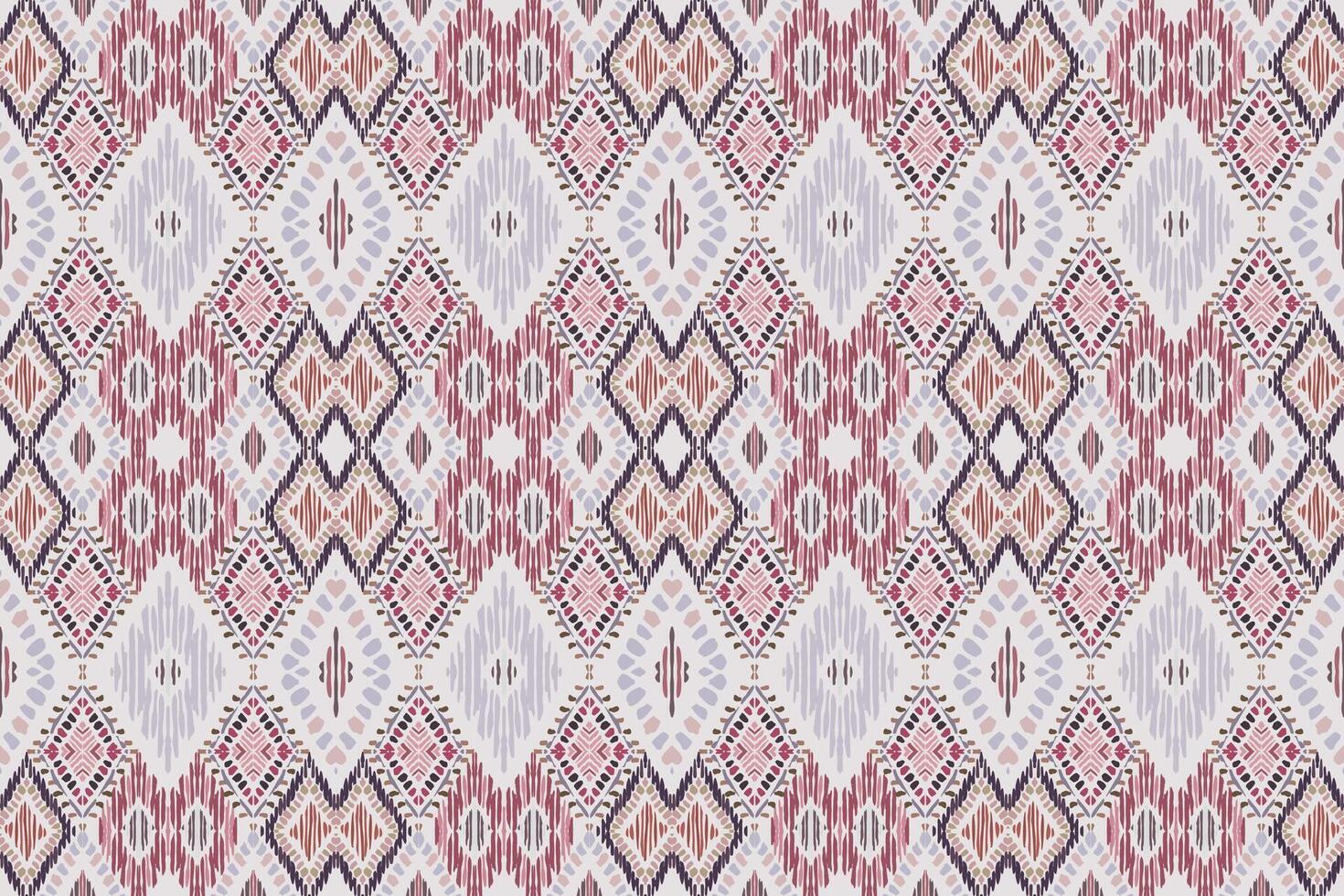 etnico senza soluzione di continuità modello ikat geometrico indiano style.tribal etnico vettore struttura. senza soluzione di continuità a strisce modello nel azteco stile indiano, zingaro, africano tappeto. bohémien.