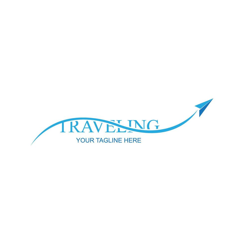 moderno colore agenzia viaggio dai un'occhiata attività commerciale logo. trasporto, la logistica consegna logo design vettore