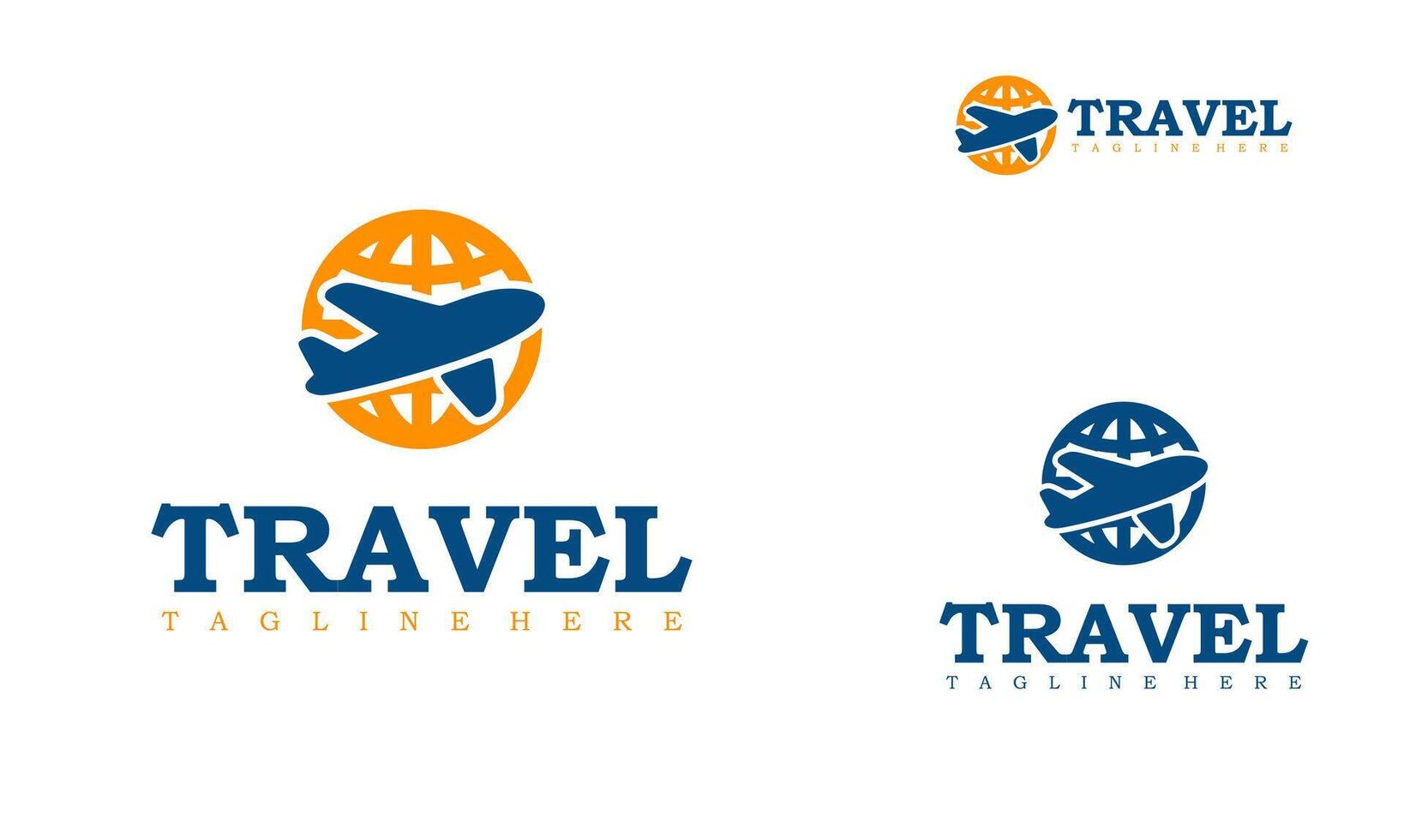 agenzia viaggio attività commerciale logo disegni concetto modello. aereo viaggio logo trasporto la logistica consegna. vettore