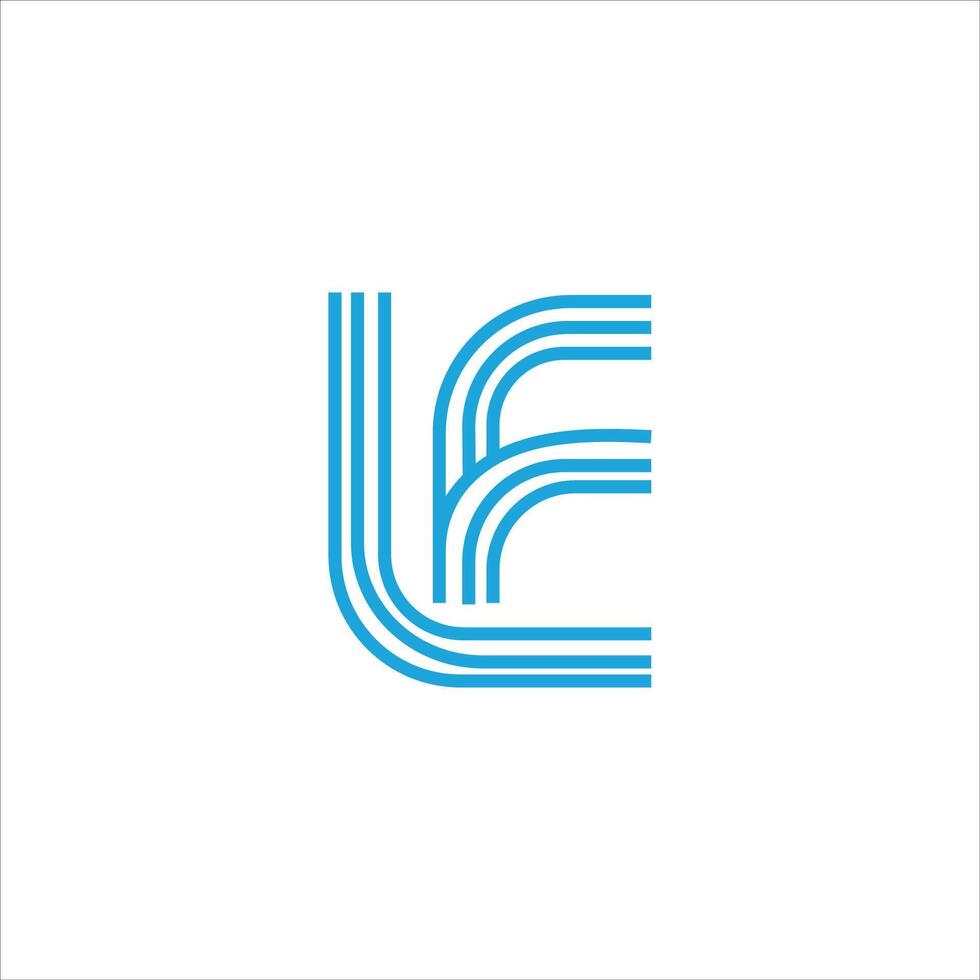 iniziale lettera se logo o fl logo vettore design modello