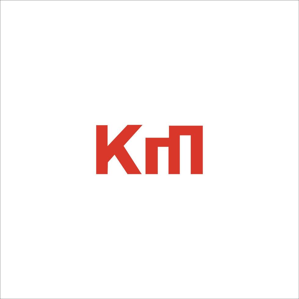 iniziale lettera km logo o mk logo vettore design modello