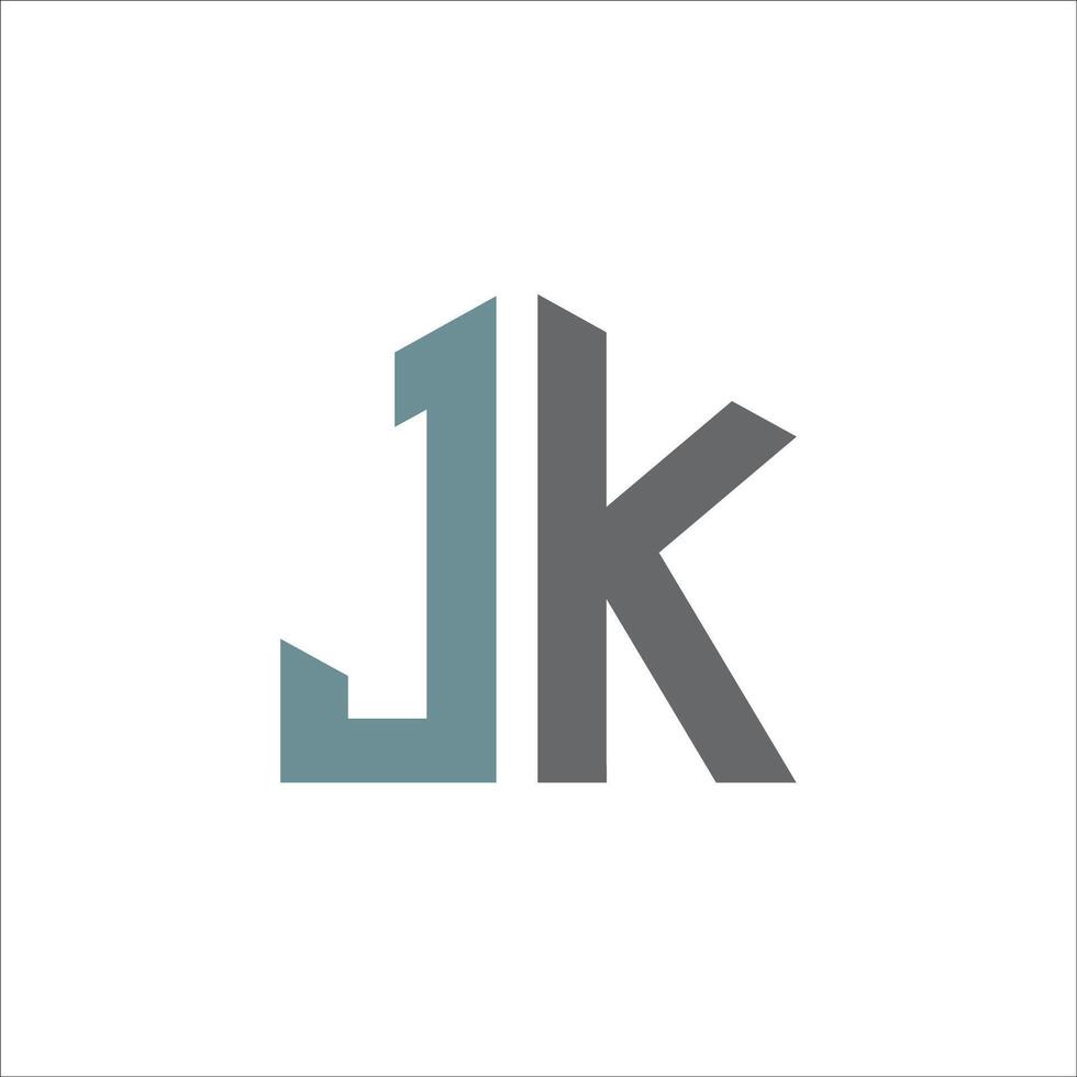 iniziale lettera jk logo o kj logo vettore design modello