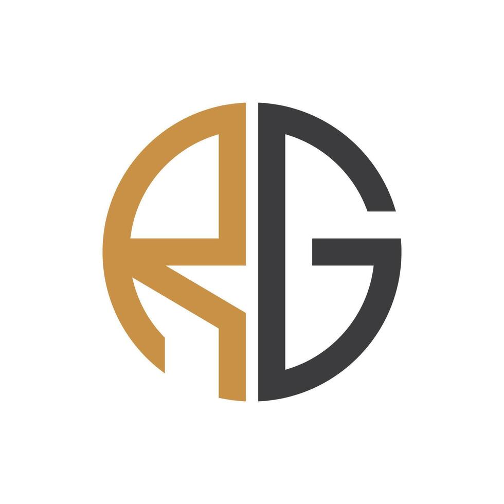 iniziale gr lettera logo con creativo moderno attività commerciale tipografia vettore modello. creativo astratto lettera rg logo design.