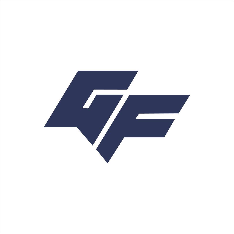 iniziale lettera fg logo o gf logo vettore design modello