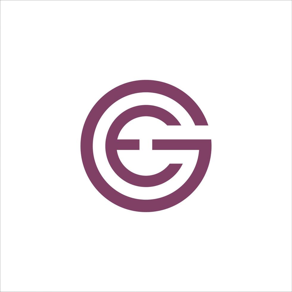 lettera per esempio o ge logo vettore logo design
