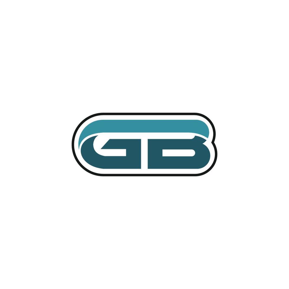 iniziale lettera bg logo o gb logo vettore design modello