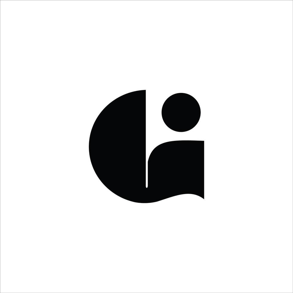 iniziale lettera g logo vettore design