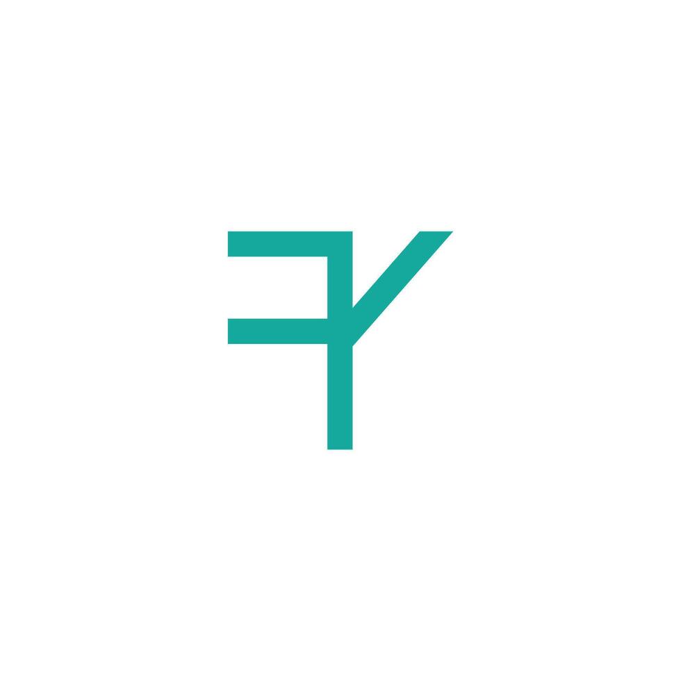 iniziale lettera fy logo o sì logo vettore design modello