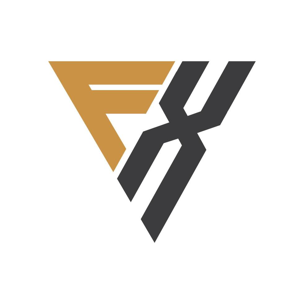 iniziale lettera fx logo o xf logo vettore design modello