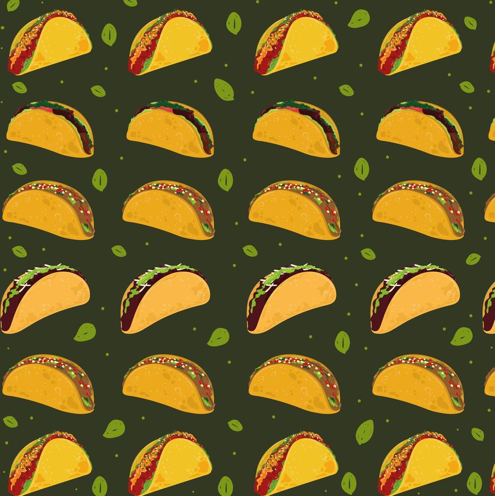 tacos cibo messicano vettore