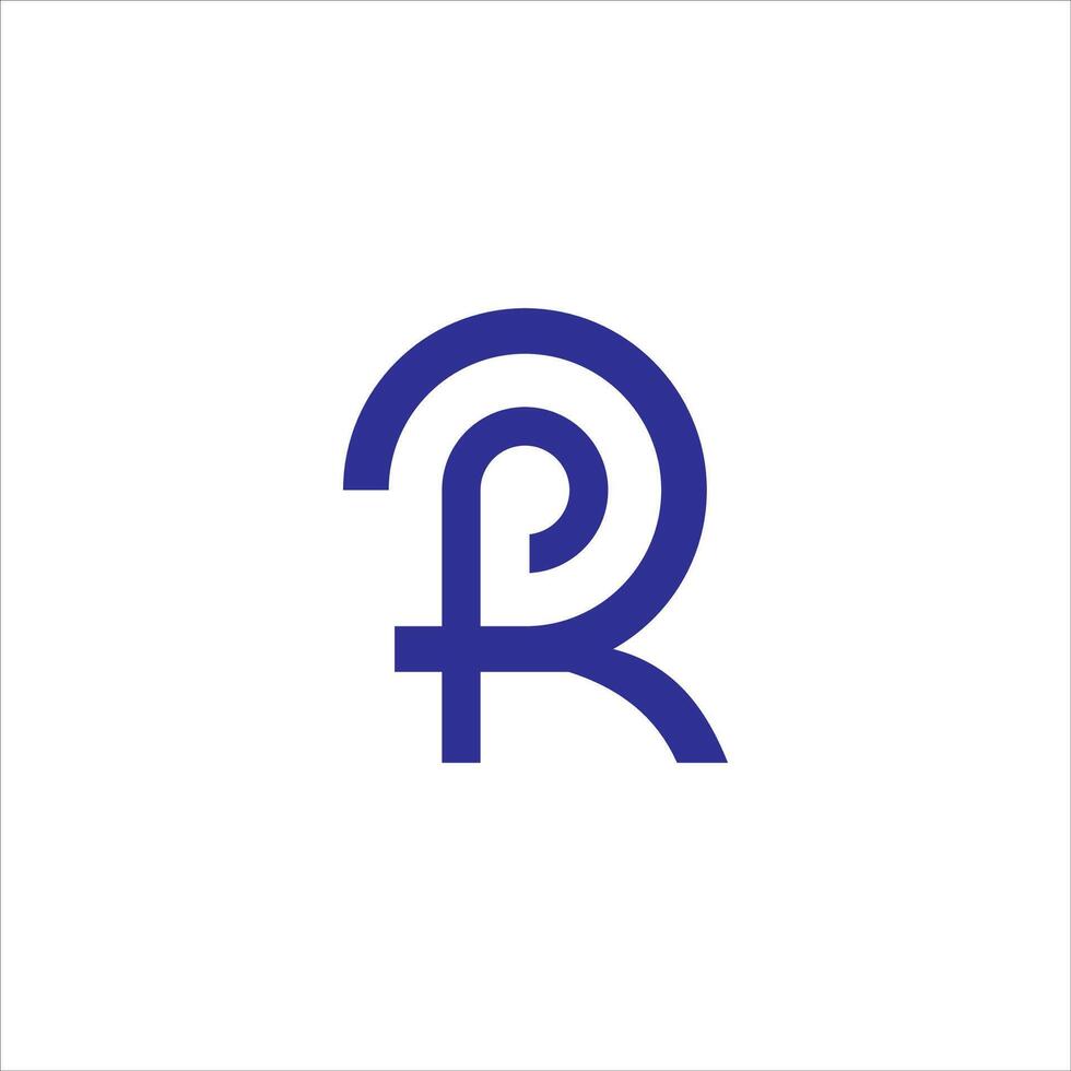 iniziale lettera fr o rf logo vettore disegni