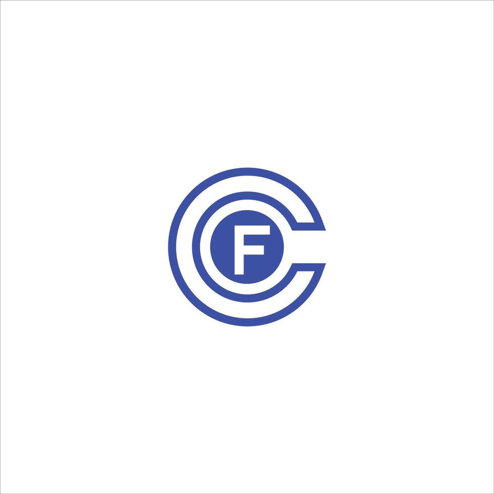 iniziale lettera fc o cfr logo vettore design modello