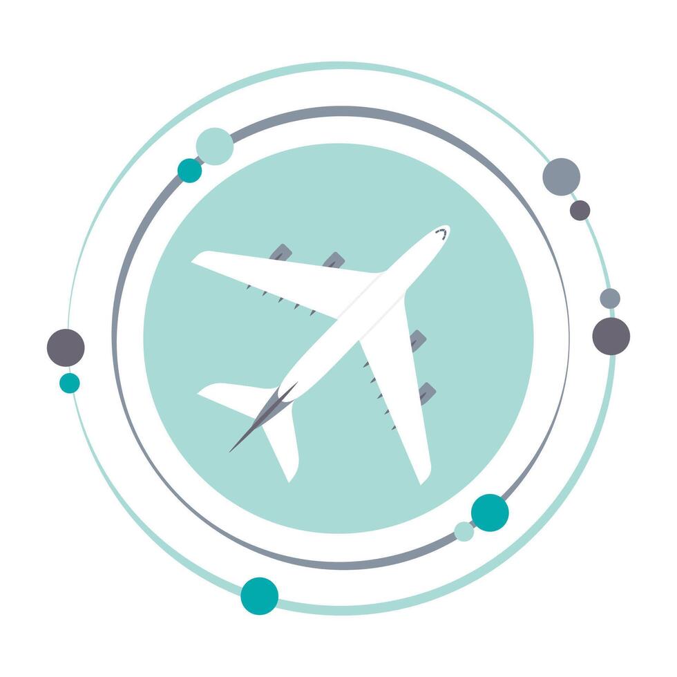 passeggeri aereo grafico icona simbolo vettore