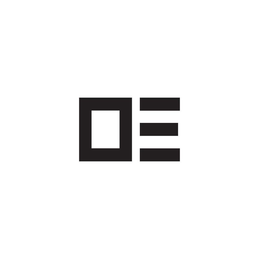 iniziale lettera eo o oe logo vettore design modello