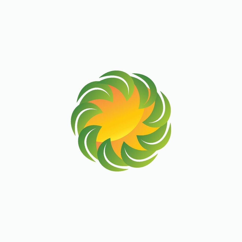 modello di progettazione logo energia verde vettore