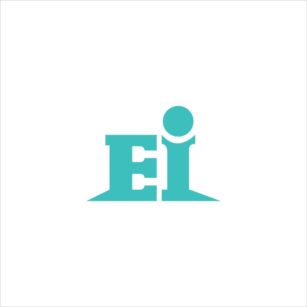 iniziale lettera EI o cioè logo vettore design modelli