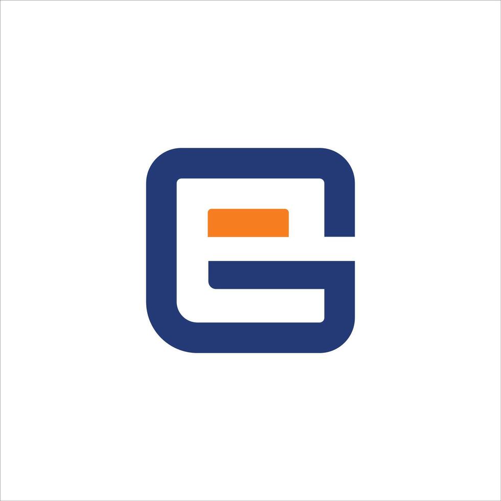 lettera per esempio o ge logo vettore logo design
