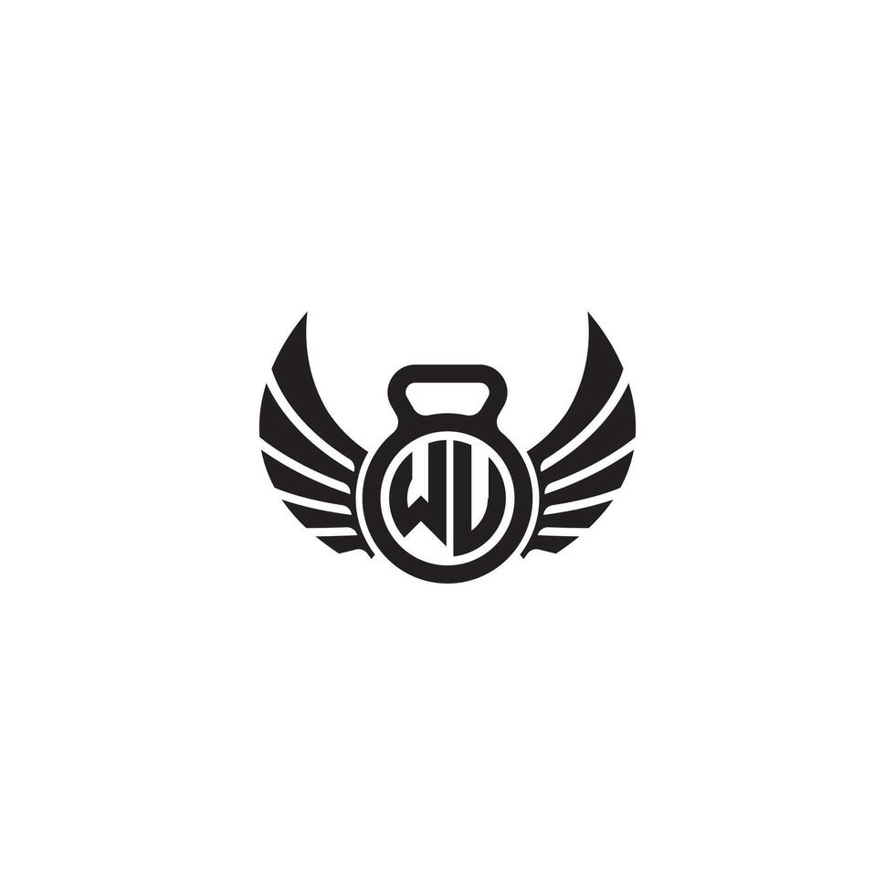 wv fitness Palestra e ala iniziale concetto con alto qualità logo design vettore