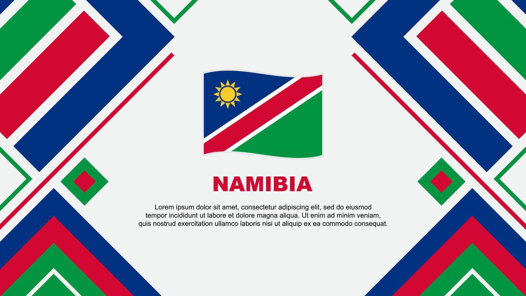 namibia bandiera astratto sfondo design modello. namibia indipendenza giorno bandiera sfondo vettore illustrazione. namibia bandiera