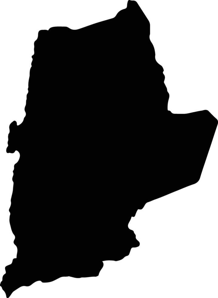 antofagasta chile silhouette carta geografica vettore