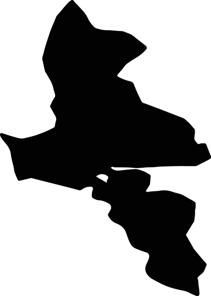 babbeo azerbaijan silhouette carta geografica vettore