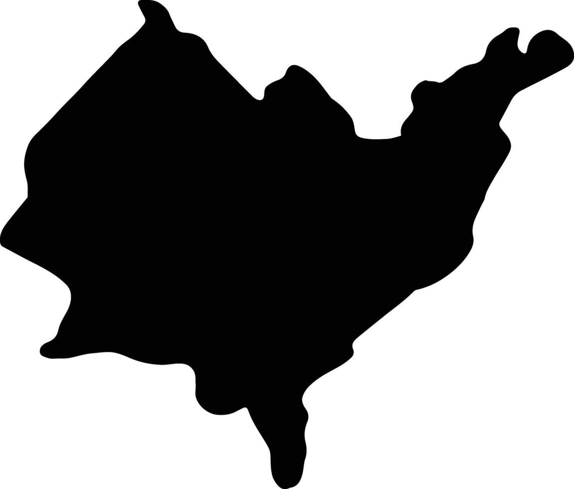azuay ecuador silhouette carta geografica vettore