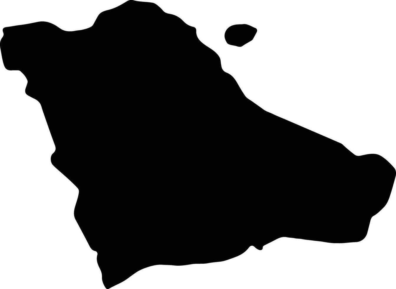 gegharkunik Armenia silhouette carta geografica vettore