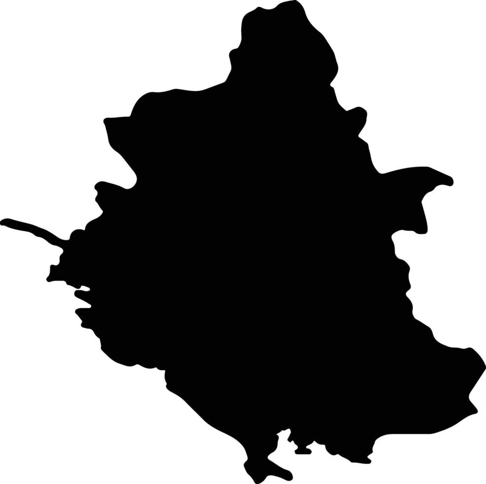 ipeiros Grecia silhouette carta geografica vettore
