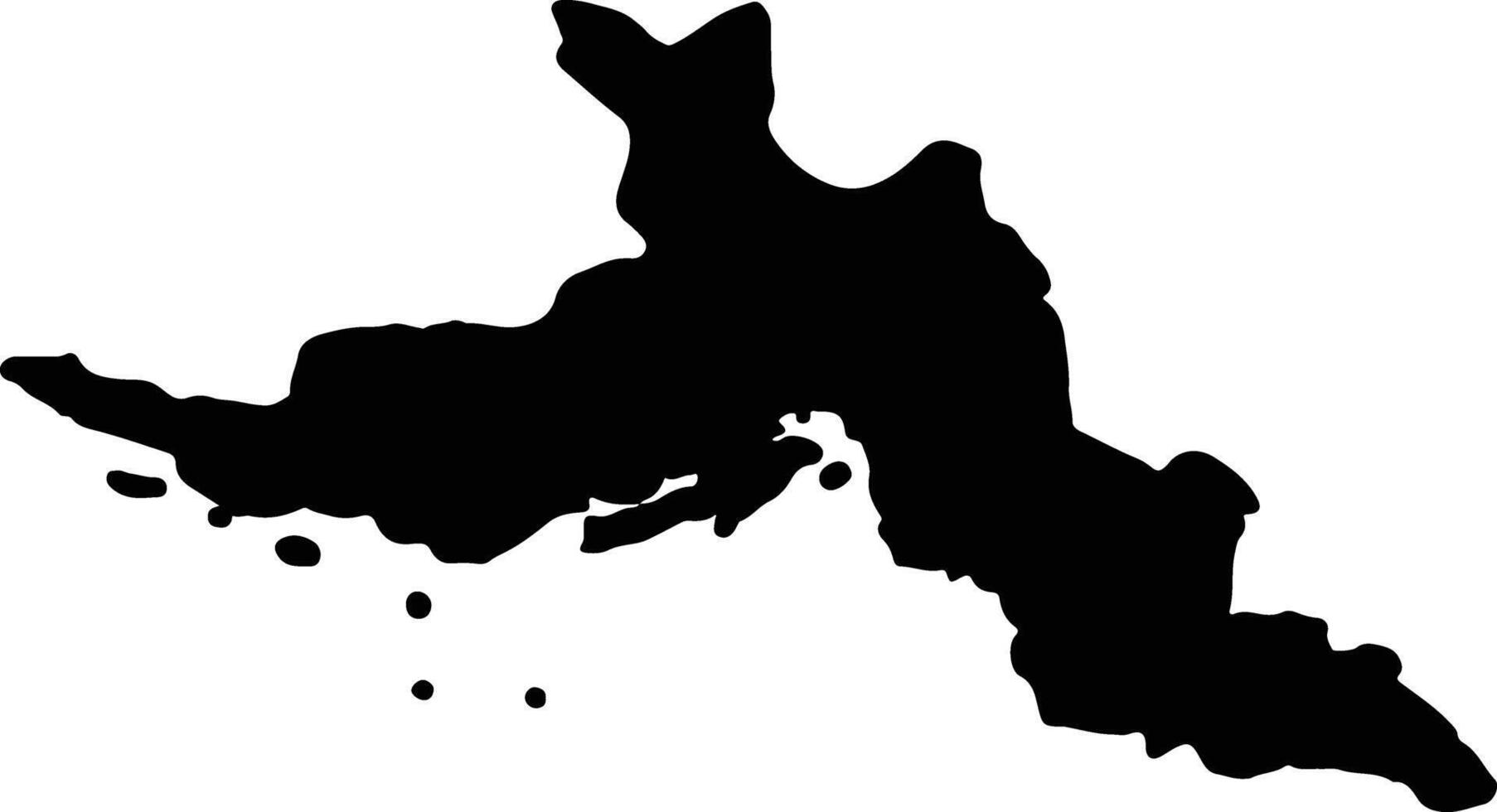 hormozgan mi sono imbattuto silhouette carta geografica vettore