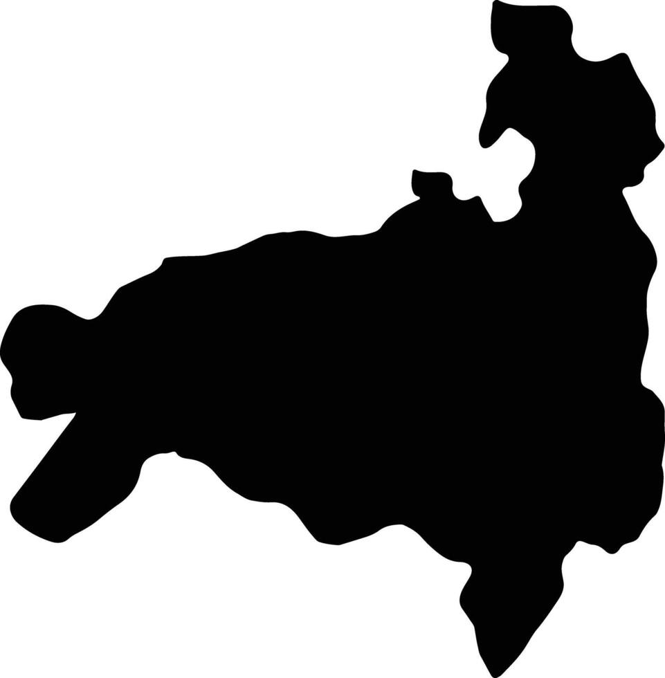 Loja ecuador silhouette carta geografica vettore