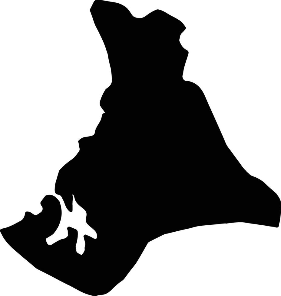 nord andro il Bahamas silhouette carta geografica vettore