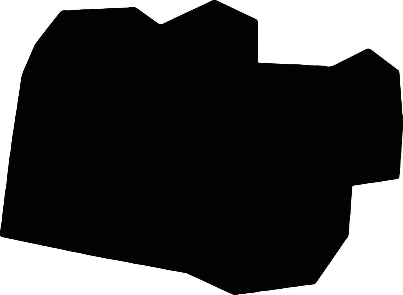 nyiregyhaza Ungheria silhouette carta geografica vettore
