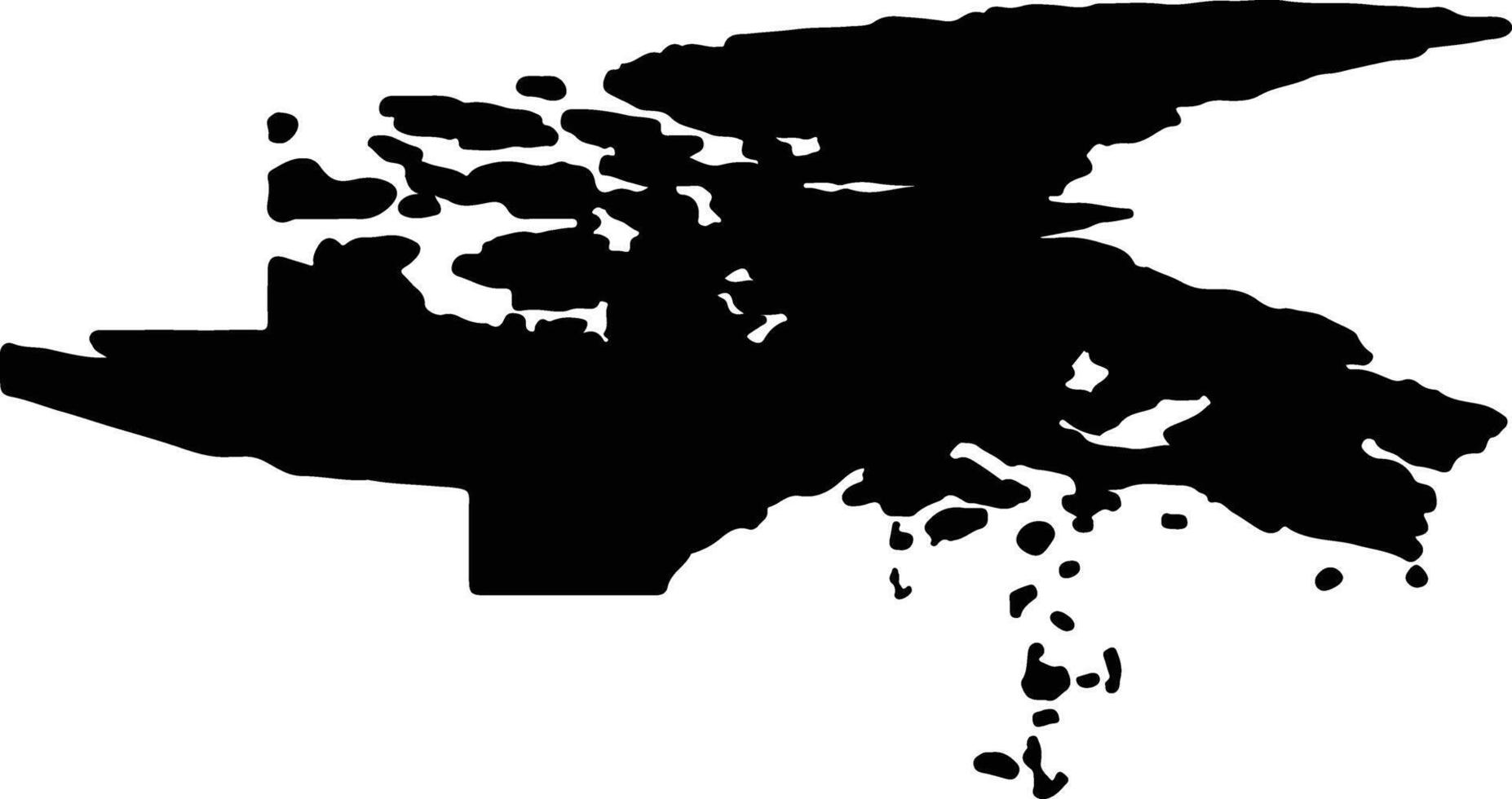 nunavuta Canada silhouette carta geografica vettore