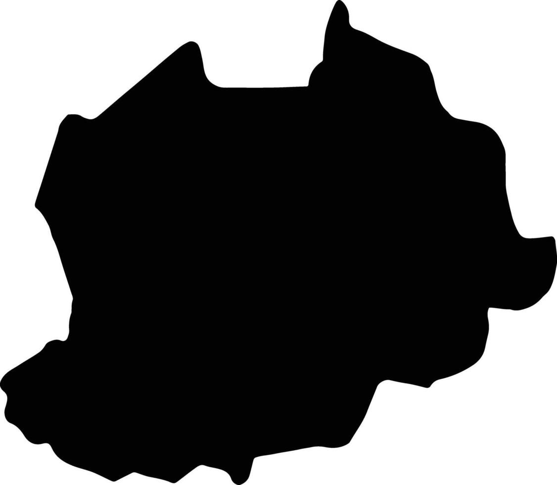 nord-ovest camerun silhouette carta geografica vettore