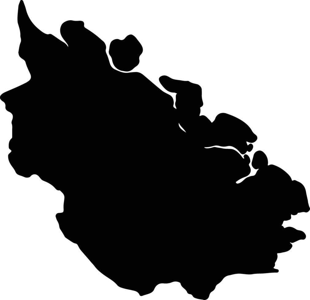 Riau Indonesia silhouette carta geografica vettore