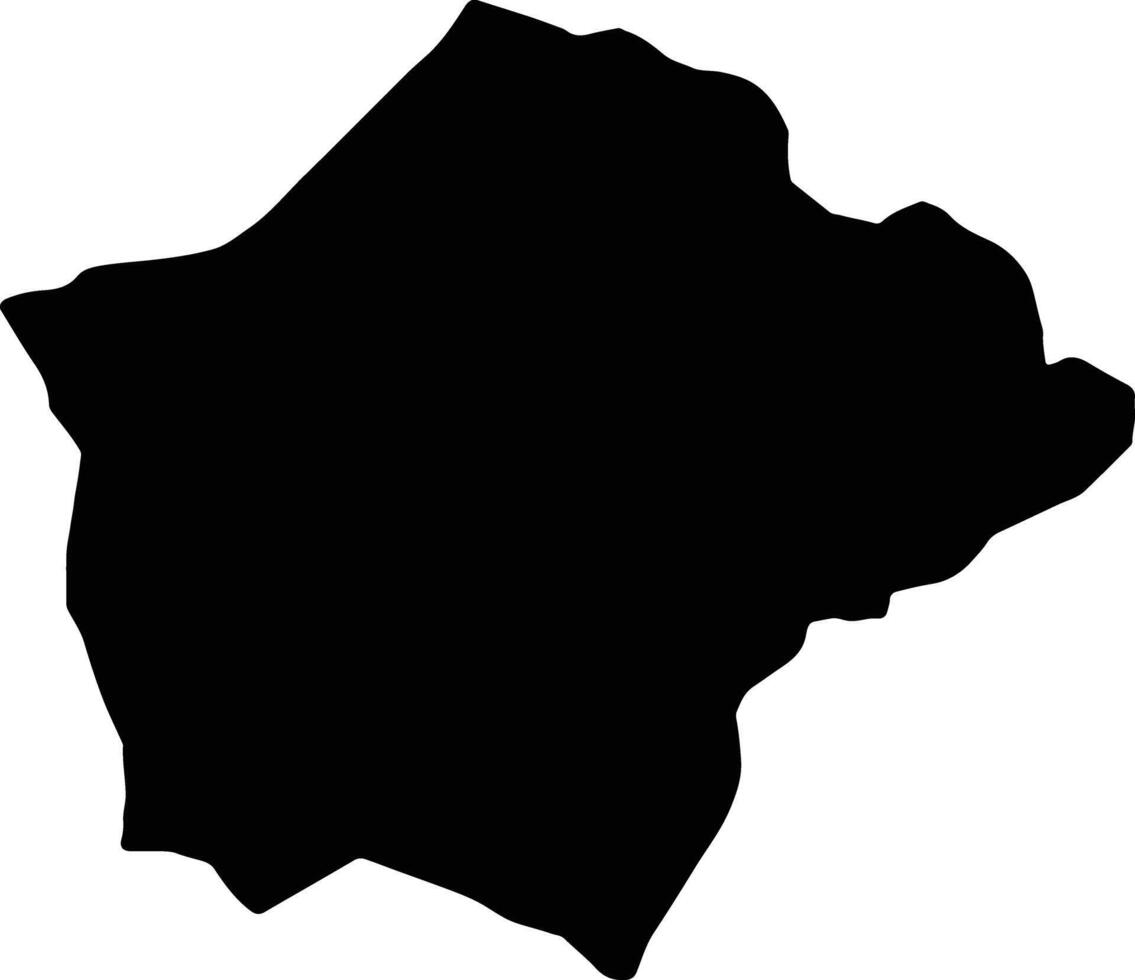 ruyigi burundi silhouette carta geografica vettore