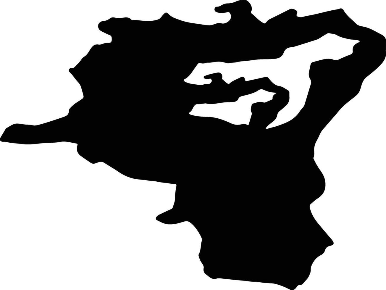 sankt gallen Svizzera silhouette carta geografica vettore