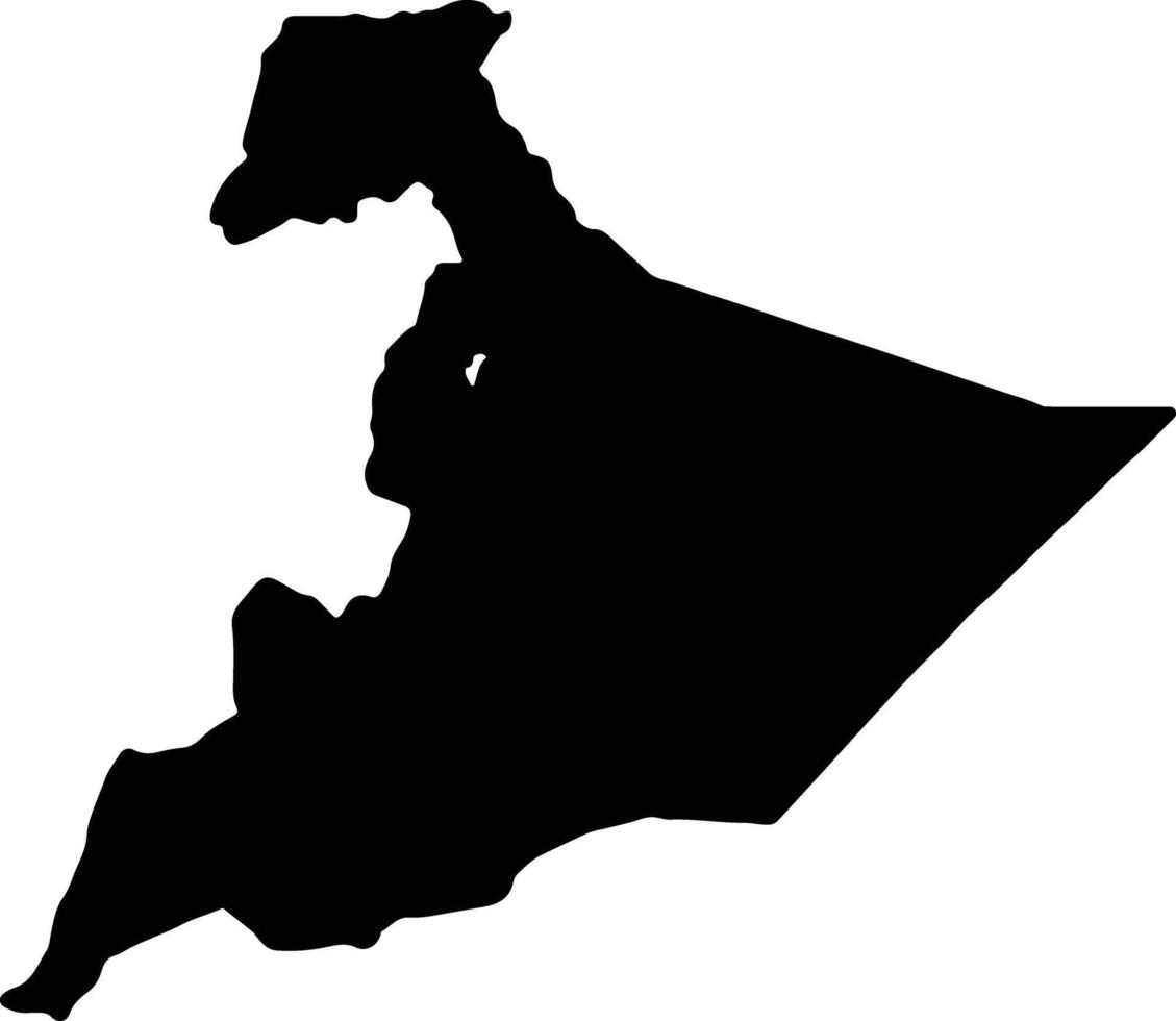 somalo Etiopia silhouette carta geografica vettore