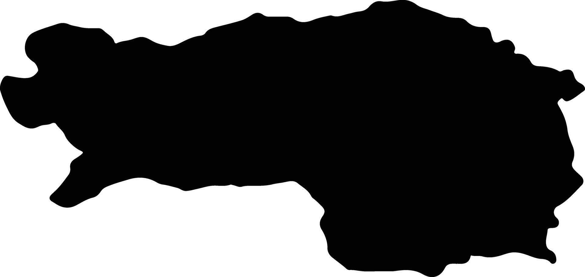 steiermark Austria silhouette carta geografica vettore