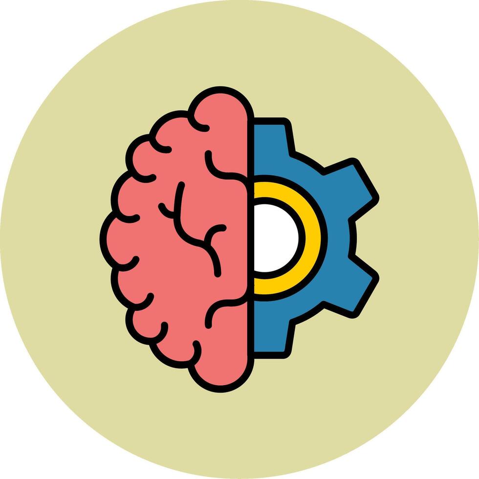 icona del vettore del cervello