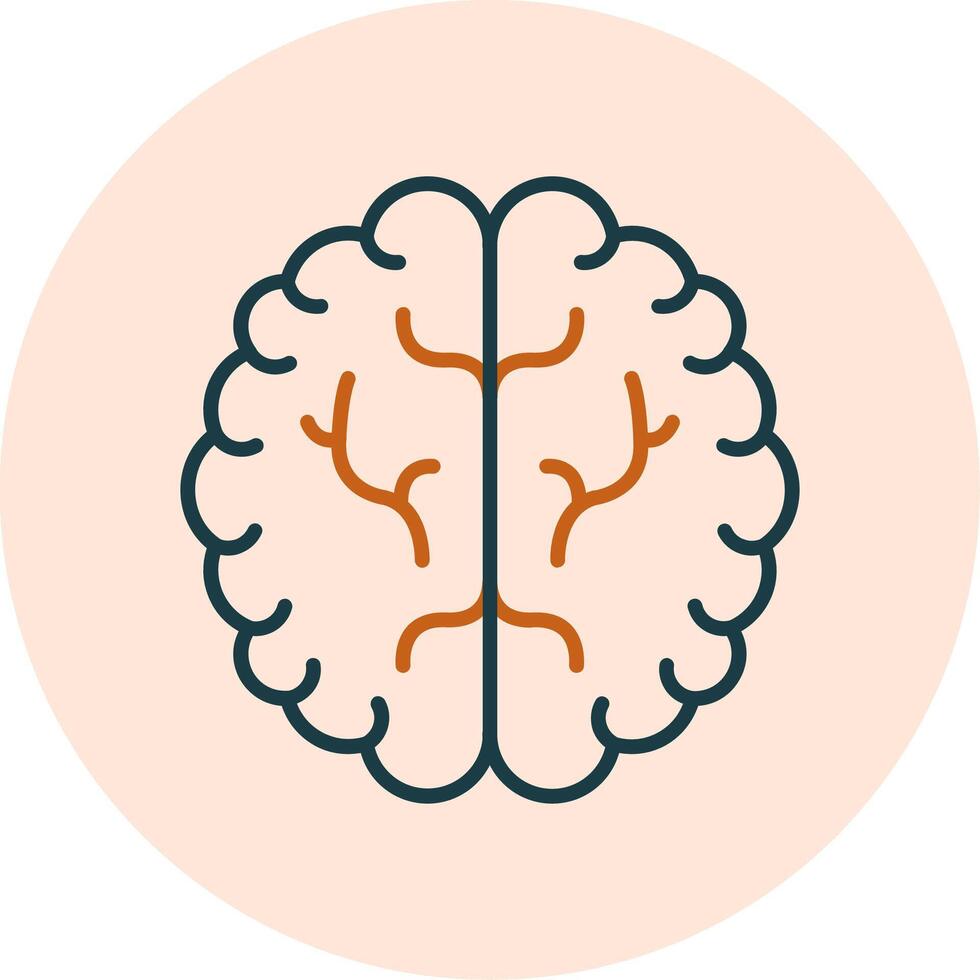 umano cervello vettore icona