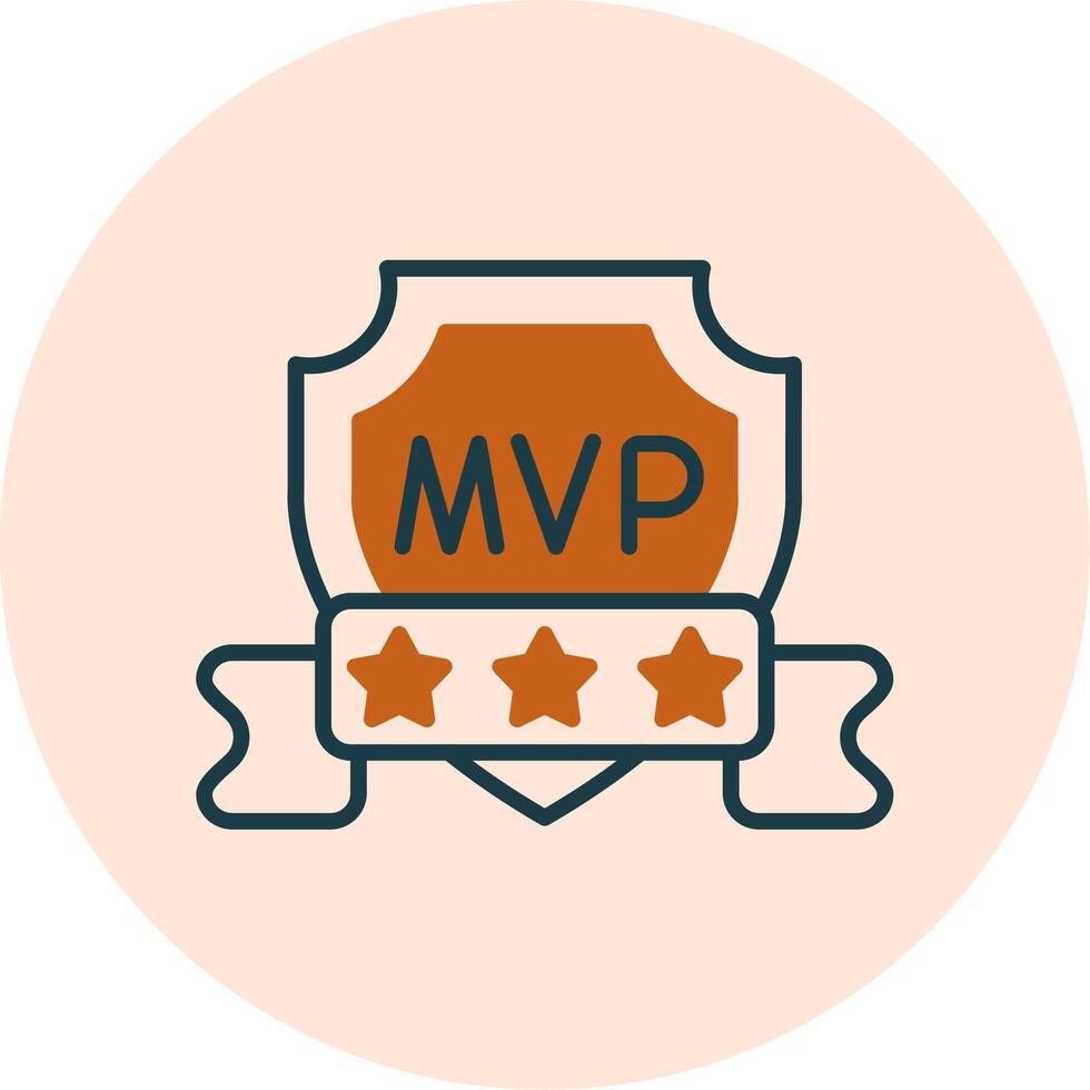 mvp vettore icona